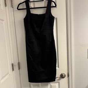 Cache Black Midi Dress